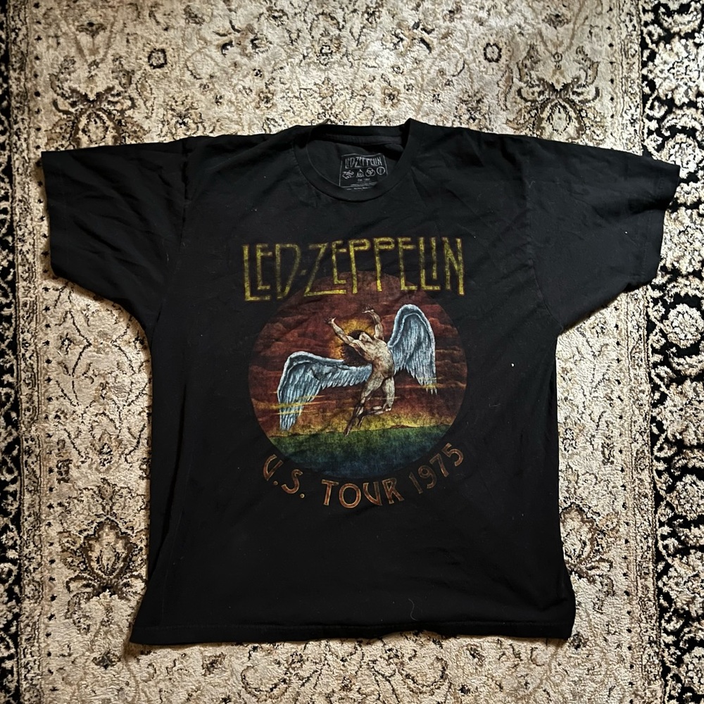 Black Distressed Led Zeppelin T shirt
